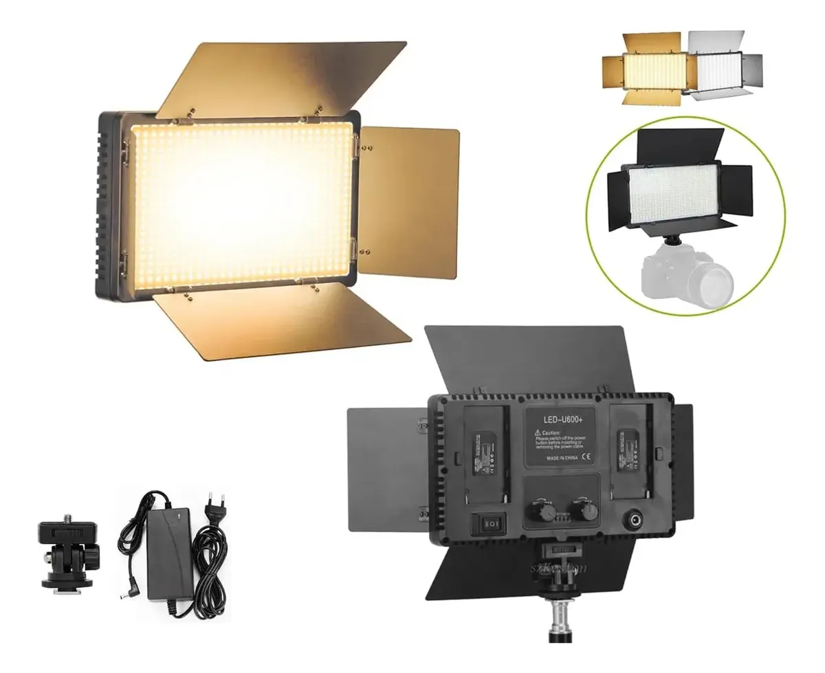Panel Led Fotografia Video Portatil Regulable U600