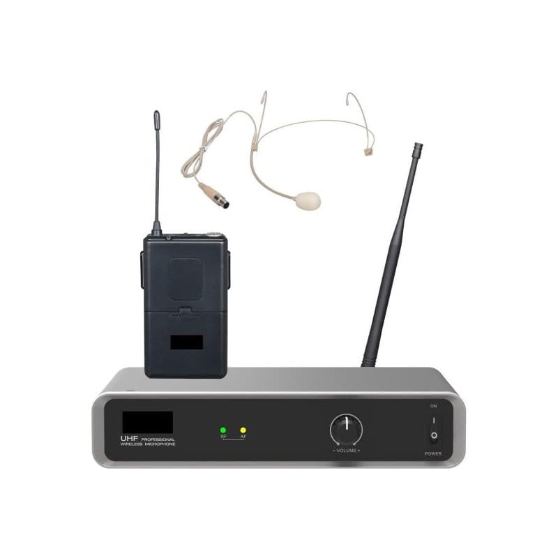 Micrófono Inalámbrico de Vincha profesional Audiosonic LX 646