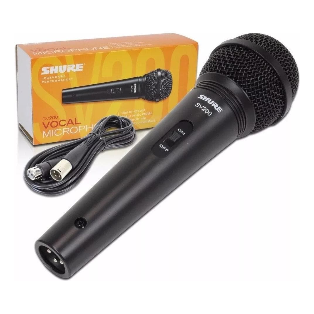 Micrófono Dinámico con cable Shure SV 200