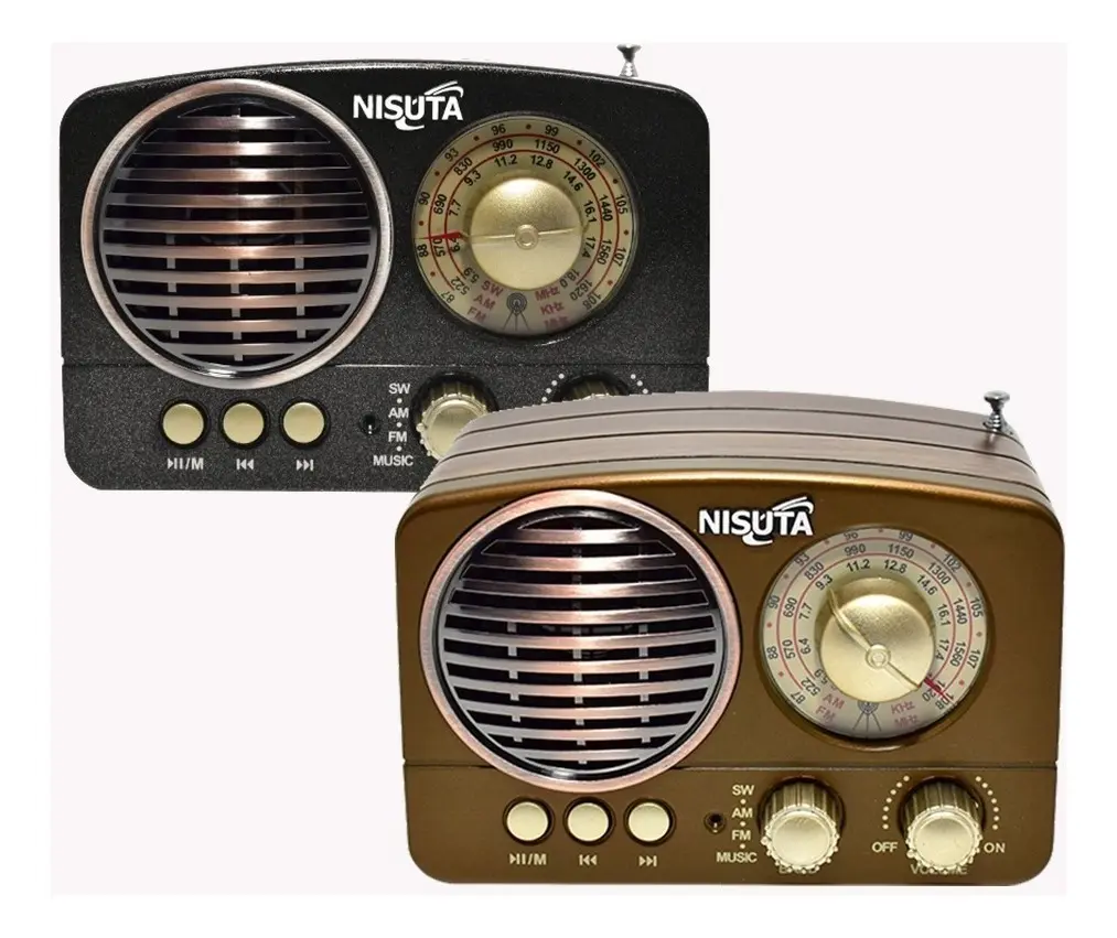 Radio Portatil Recargable Nisuta NSRV14