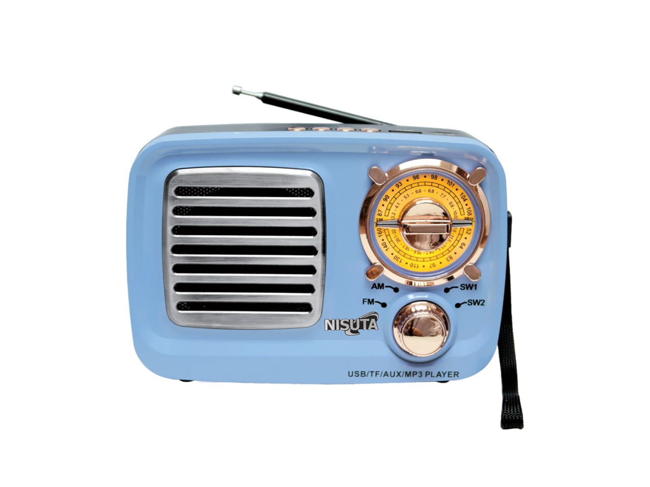 Radio Portatil Recargable Nisuta NSRV15