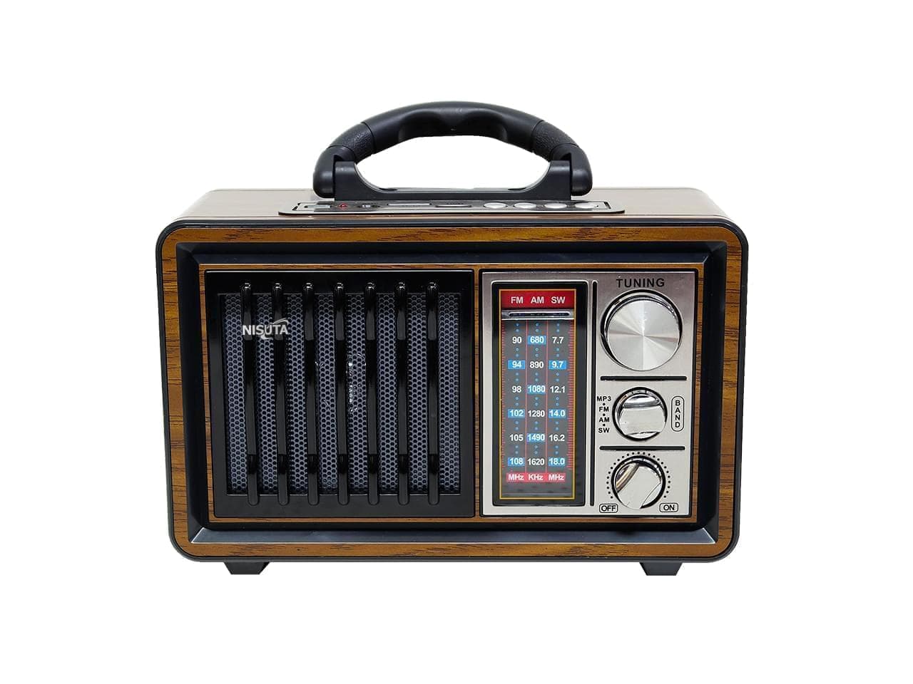 Radio Portatil Recargable Nisuta NSRV18