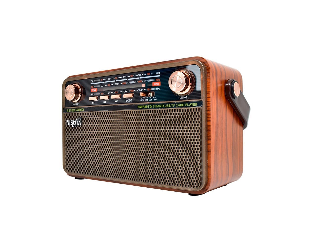 Radio Portatil Recargable Nisuta NSRV21