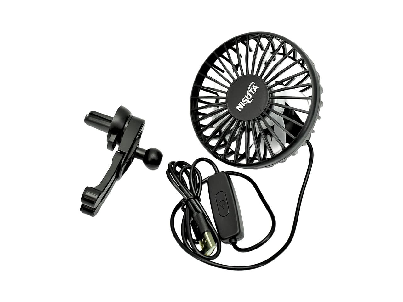 Ventilador USB para auto y escritorio Nisuta NSFANUVE